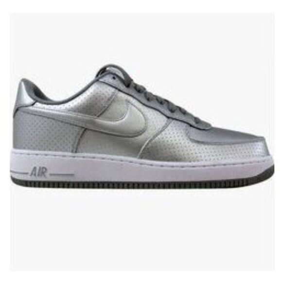 Nike Air Force 1 LV8 Dream Team Metallic Silver Low Sneaker Good Cond - 8.5 - Picture 1 of 12